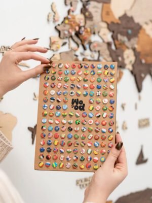 World Map accessories Flag Push Pins