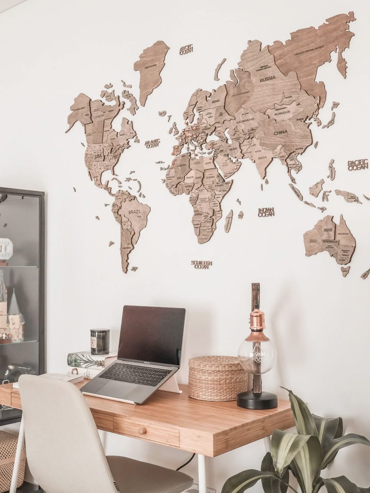 Premium 3D Wooden World Map Terra Premium 3D Wooden World Map Terra